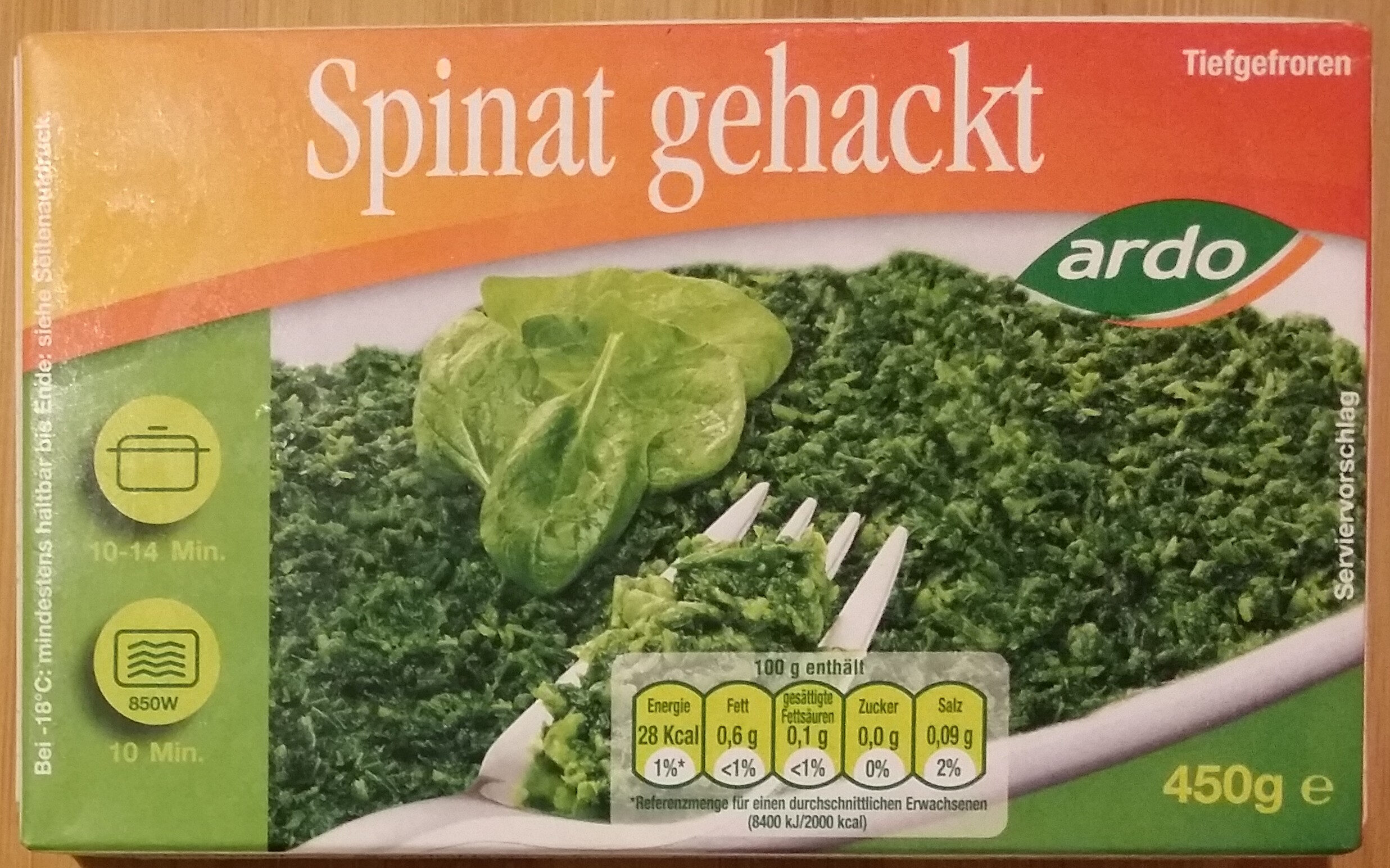Spinat gehackt - Produkt