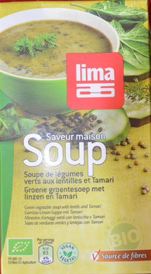 Soupe de légumes verts aux lentilles et Tamari - Product - fr