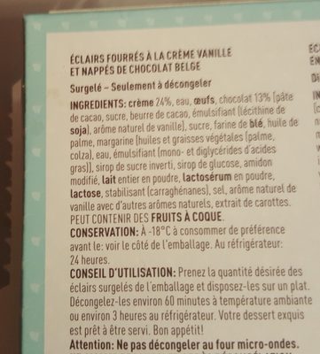 Éclairs Pâtissiers Nappés au Chocolat Belge - 1