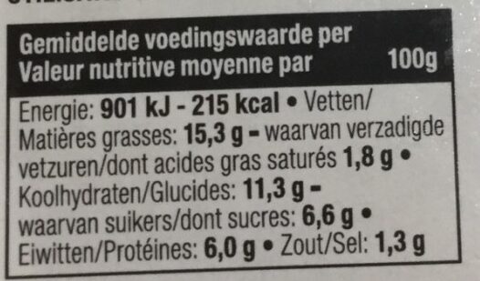 Salade de lupin aux poivres - Voedingswaarden
