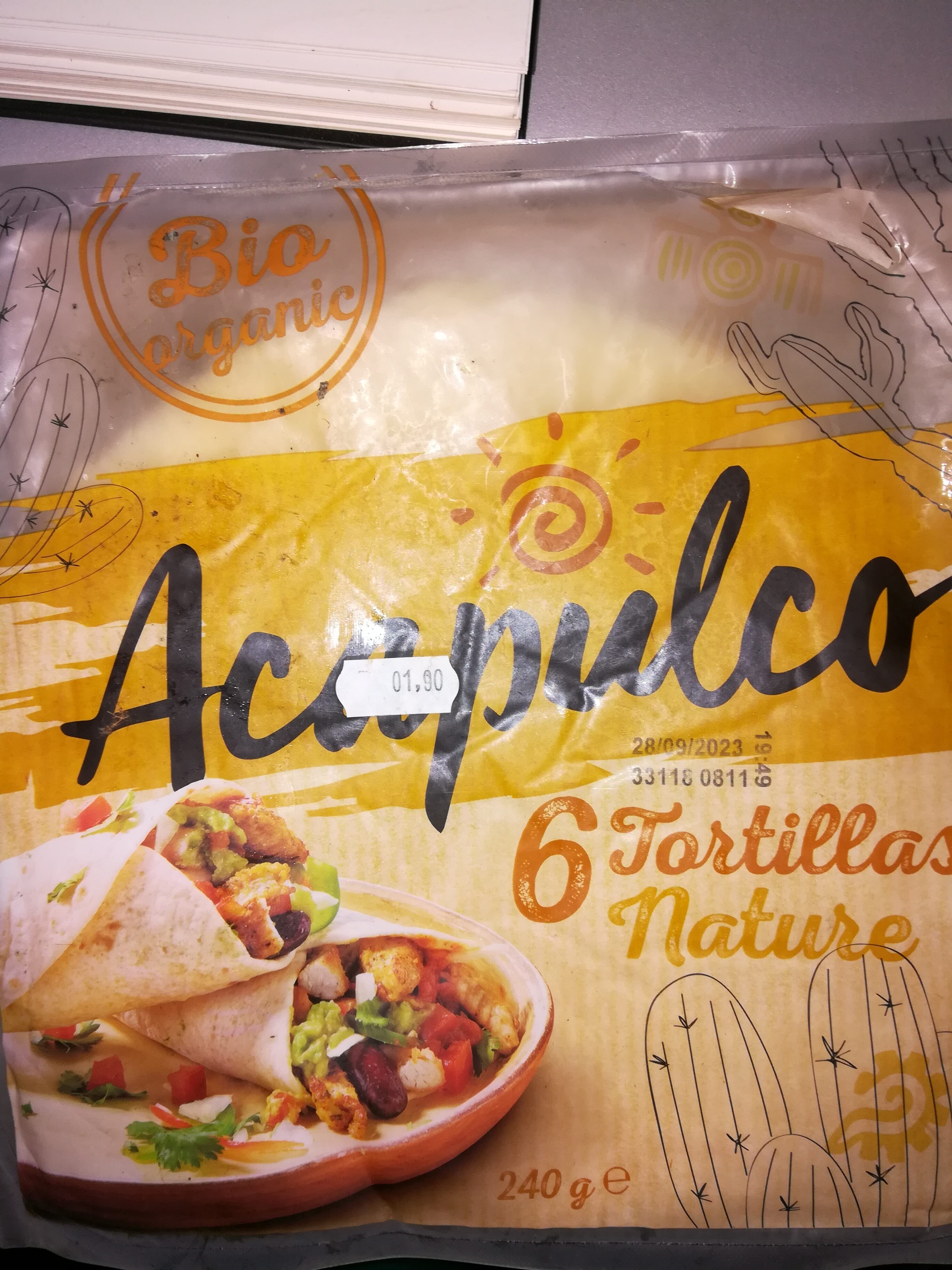 6 tortillas nature bio - Produkt - en