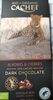 Cherries & almond 57% cacao dark chocolate - Producto