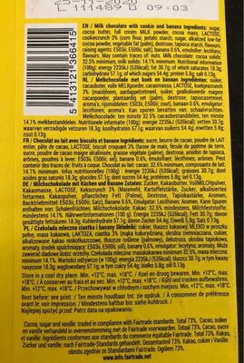 Banana cookies - Nutrition facts - fr