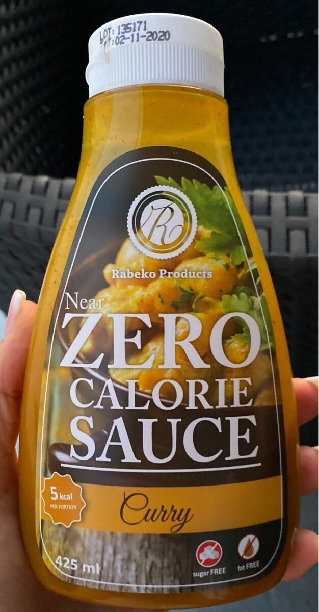 Zero calorie sauce curry - Tableau nutritionnel