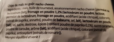 Tortilla nacho cheese - Ingrédients
