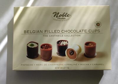 Belgian filled chocolate cups - Producte - es