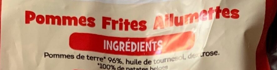 Allumettes - Ingrediënten - fr