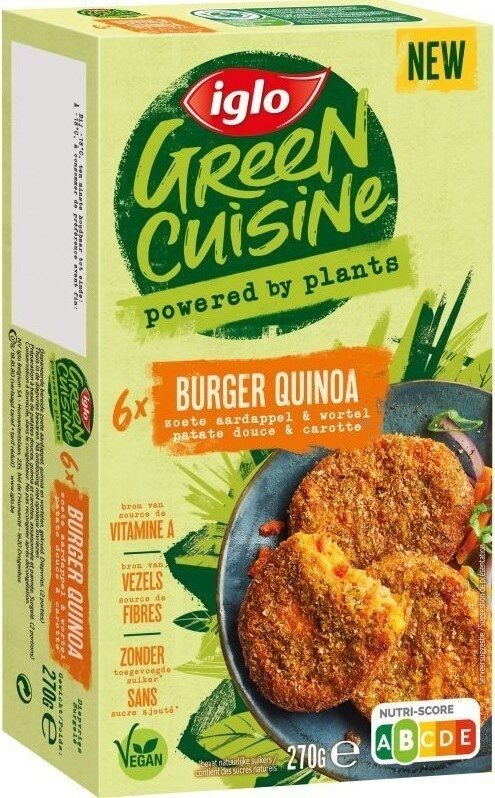 Green cuisine - burger quinoa - Product - fr