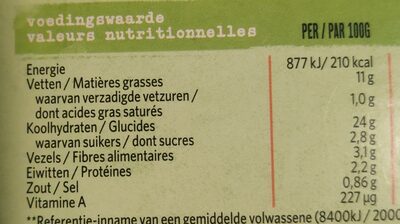 Green cuisine - burger quinoa - Voedingswaarden - fr