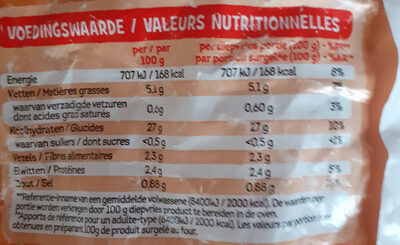 Frites aux épices saté - Voedingswaarden - fr