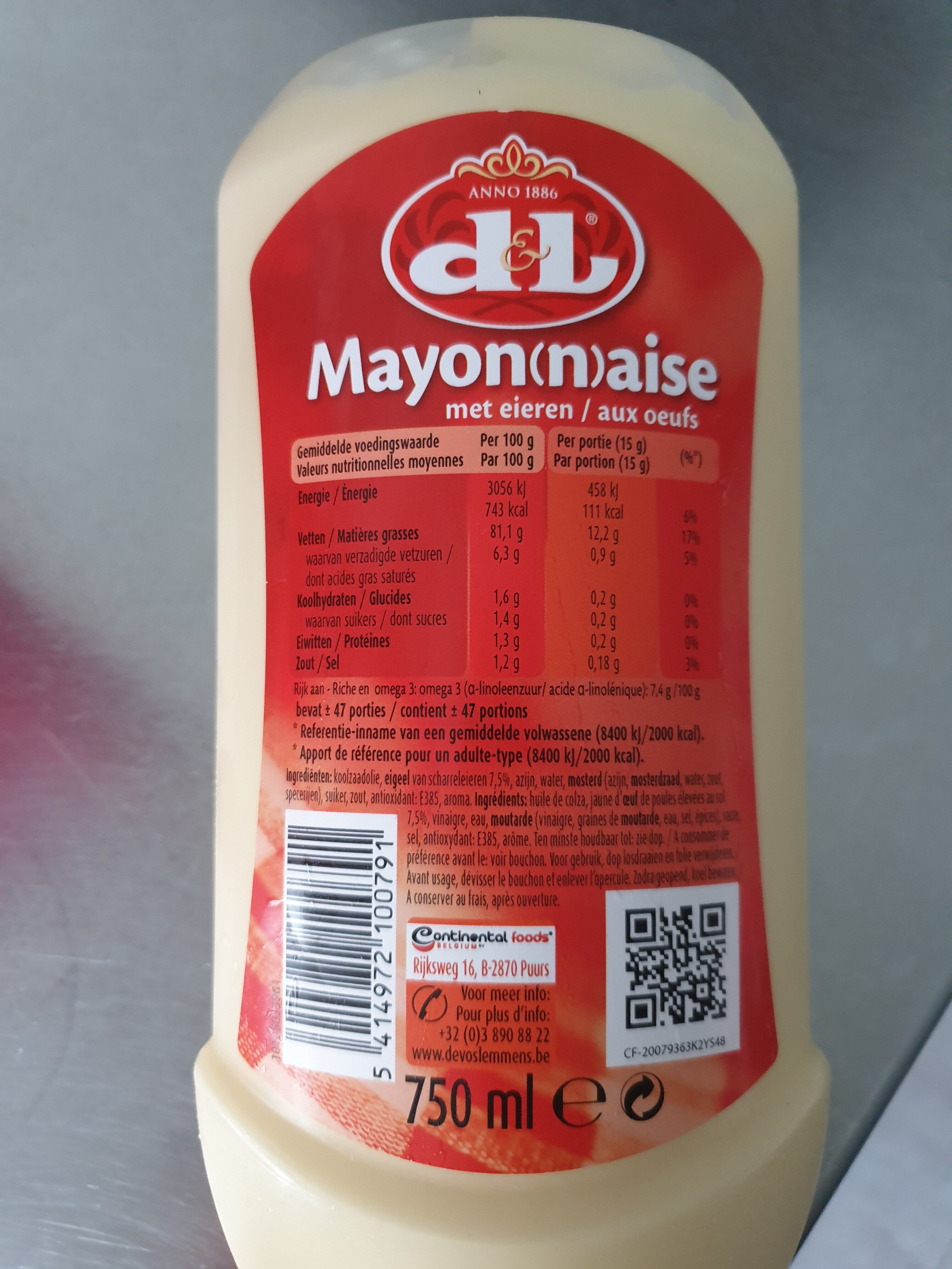 Mayon(n)aise - Ingrediënten
