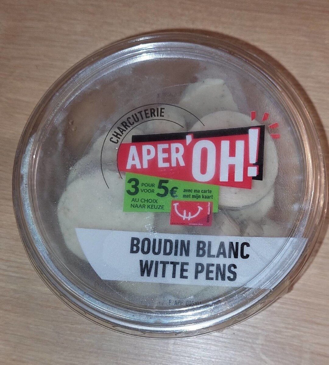 Aper'oh boudin blanc - Product - fr