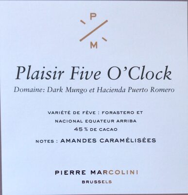 Plaisir five o'clock - Produit