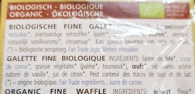 Biscovit Bio Galetten - Recycling instructions and/or packaging information - fr