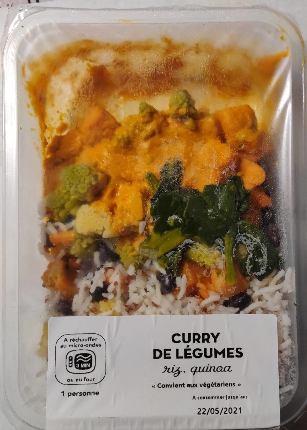 Curry de légumes - Product - fr