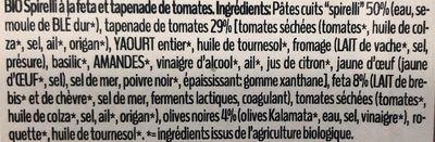 Spirelli Tapenade de tomates - Ingredients - fr