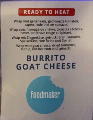 Burrito goat cheese - Product - fr
