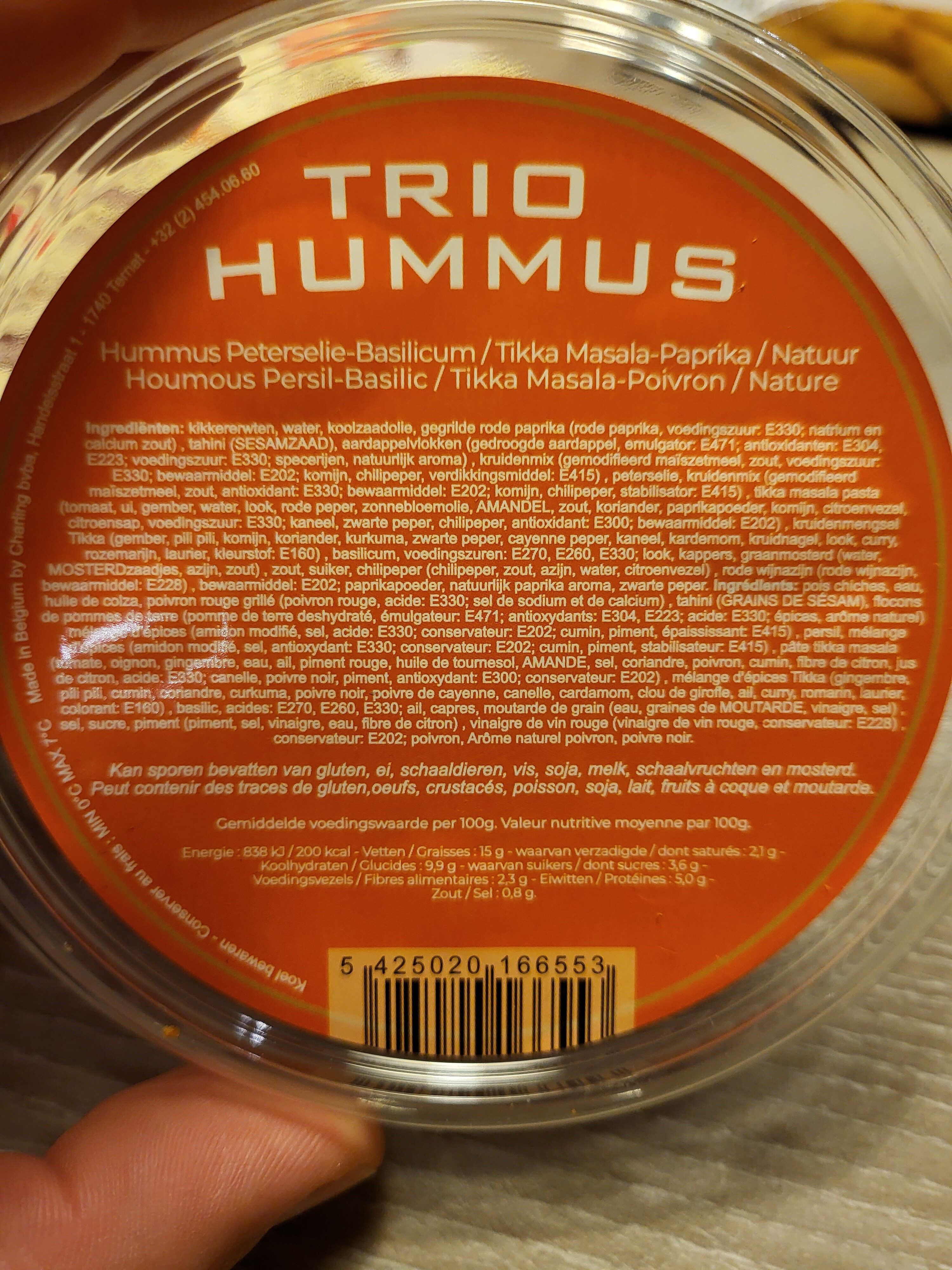 Trio hummus - Ingrediënten - fr