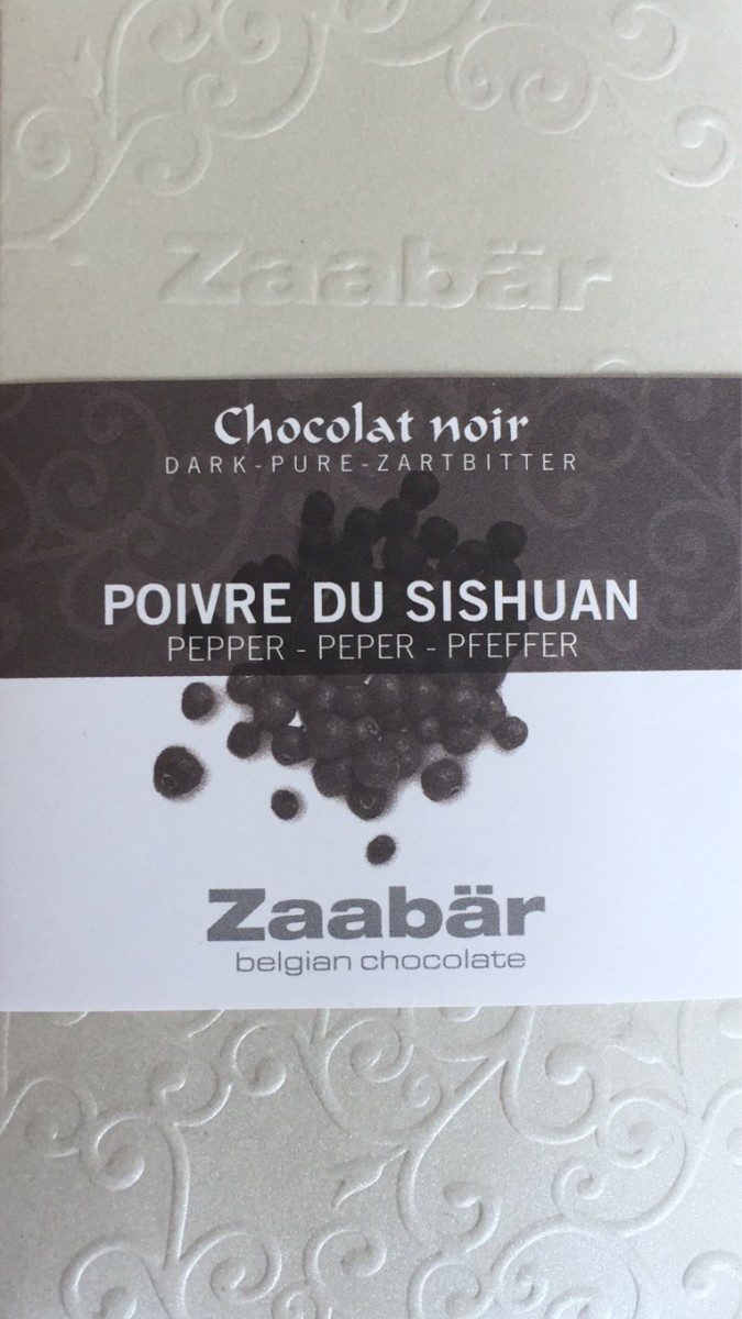 chocolat noir, poivre du Sishuan - Produit