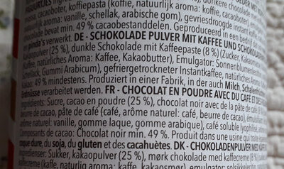 Cocoa Mocha Drinking Chocolat - Ingredienti - fr