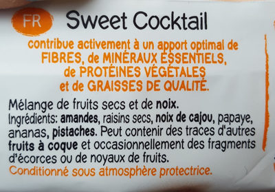 Cocktail 50GR - MANI - Ingrediënten - fr
