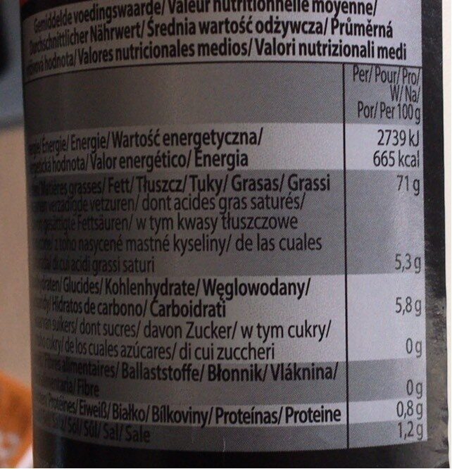 Belgian mayonnaise - Nutrition facts - fr