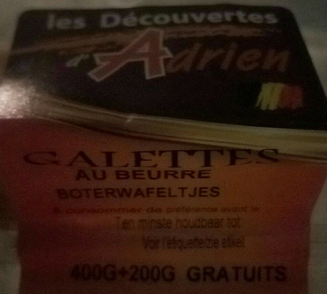Galettes au beurre - Produit