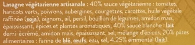 Lasagne - Ingrediënten - fr