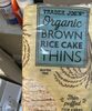 Brown Rice Cake Thins - Produit