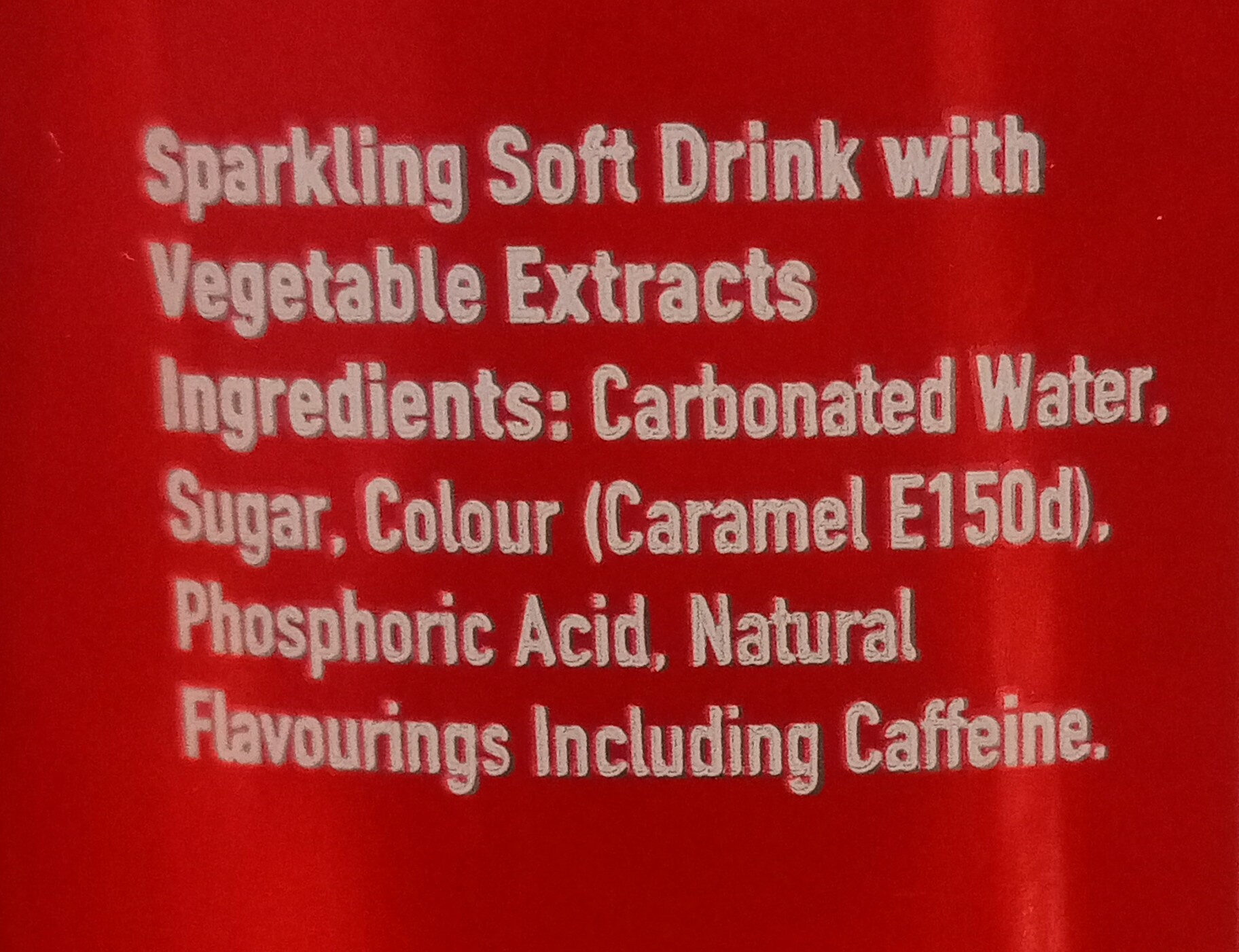 Coca-Cola - Ingrediënten - en