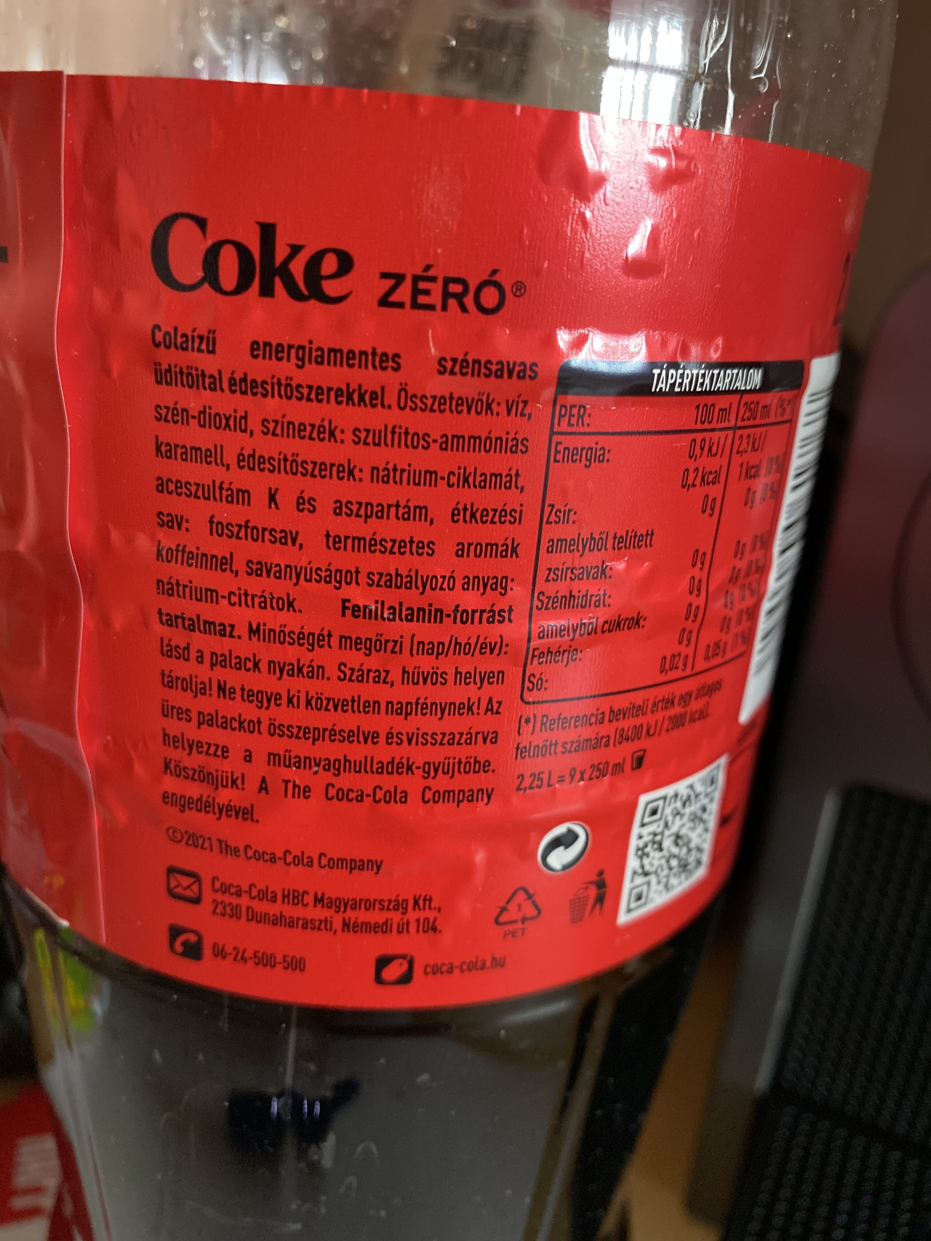 Coca-Cola Zero - Ingrédients