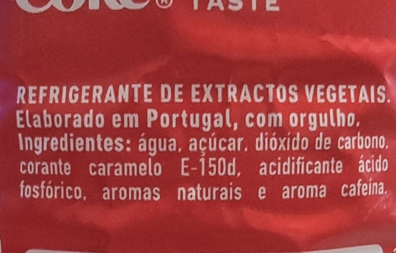 Coca Cola - Ingredientes