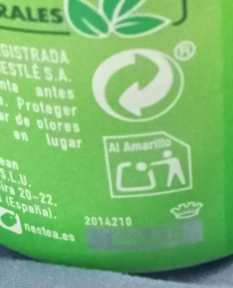 Té verde de Maracuyá - Instruccions de reciclatge i/o informació d’embalatge - es