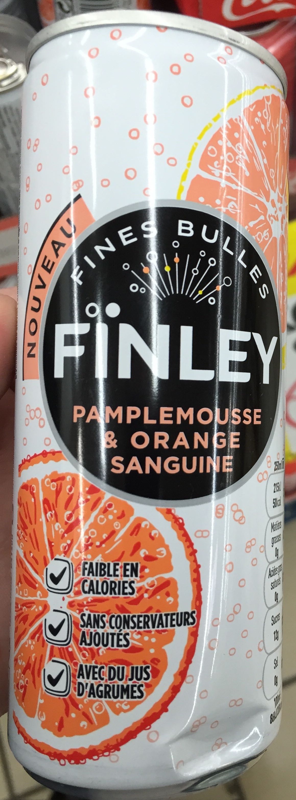 Finley bulles Pamplemousse & orange sanguine - Produit
