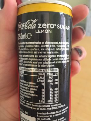 Coca zero lemon - Ingrediënten - fr