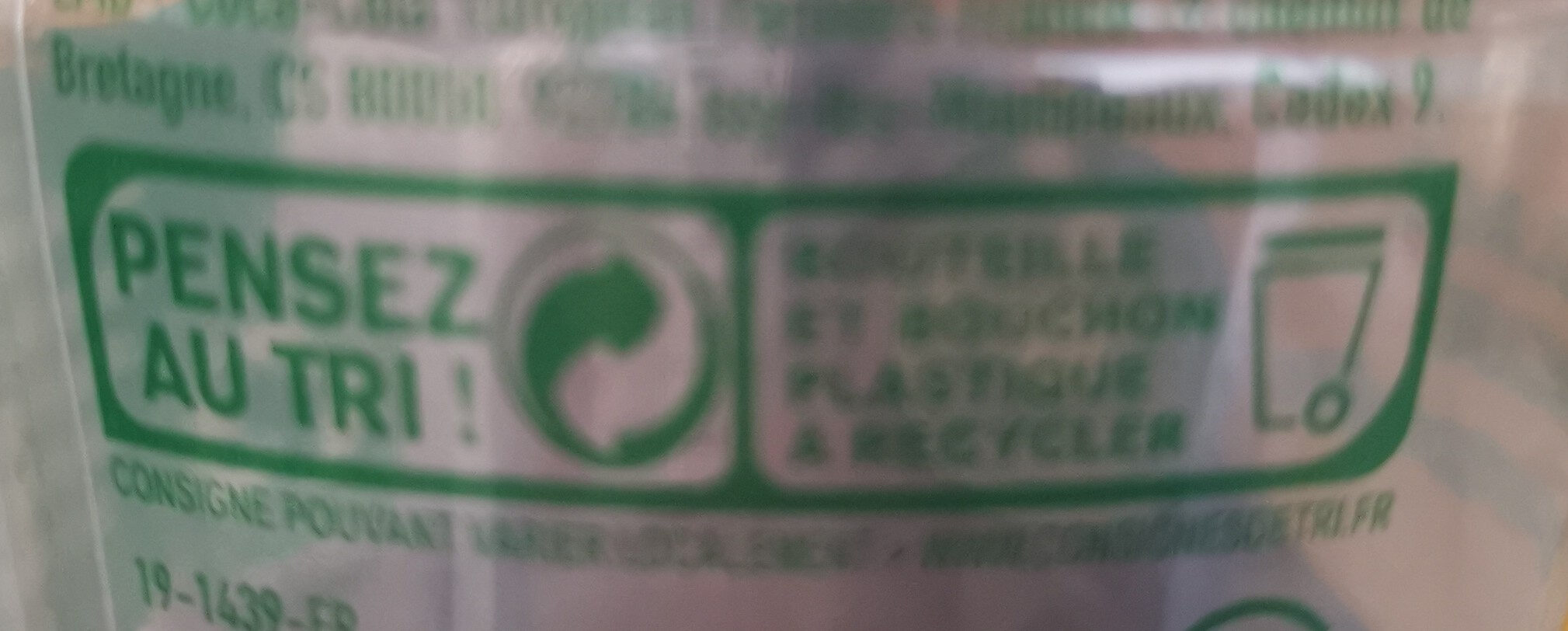 fuze tea - Instruction de recyclage et/ou informations d'emballage