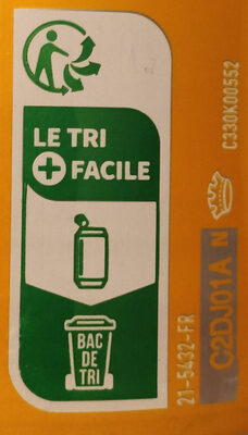 FuzeTea Thé vert glacé saveur mangue & camomille - Recycling instructions and/or packaging information - fr