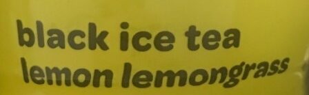 Black iced tea -  lemon grass - Ingredients - en
