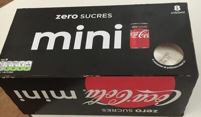 Mini coca cola zero sucres - Produit