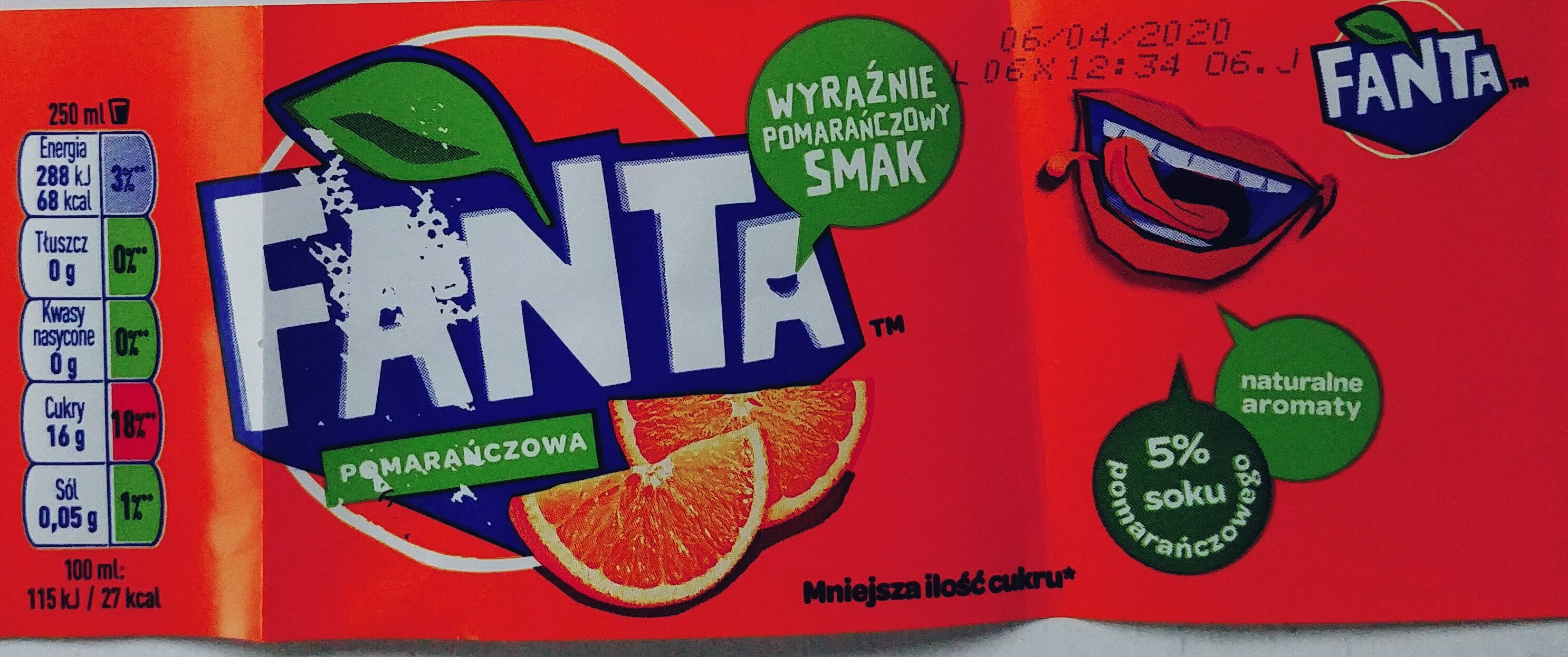 Fanta Pomarańczowa 0.85 - Product - pl