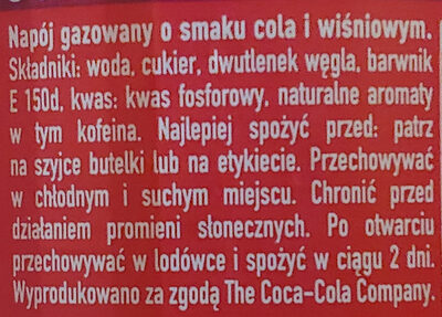 Coca-Cola Cherry - Składniki