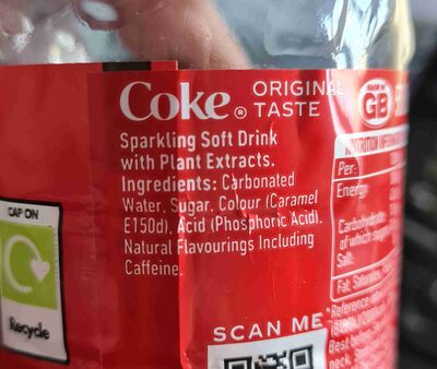 Coca-Cola 500ml - Ingredientes - en