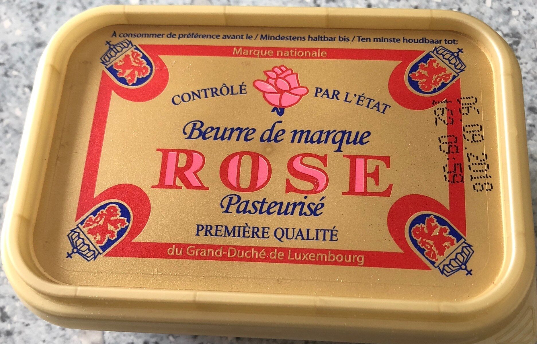 Beurre de marque Rose - Produit