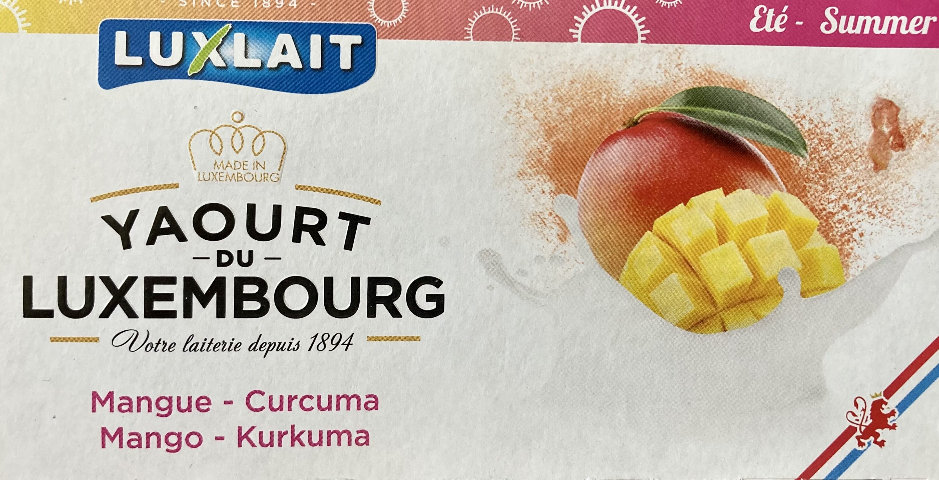 Yaourt du Luxembourg - Mangue & Curcuma - Produit