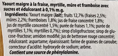 Fruits des bois 0,2% - Ingrédients