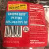 Ground beef patties 80% lean 20% - Product
