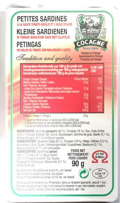 Petites sardines à la sauce tomate basilic et l'huile d'olive - Recyclinginstructies en / of verpakkingsinformatie - fr