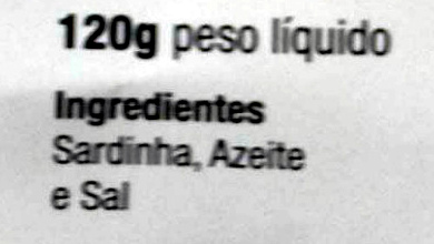 Sardines - Ingrédients
