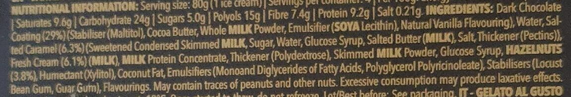 Icense protein vanilla ice cream - Ingredients
