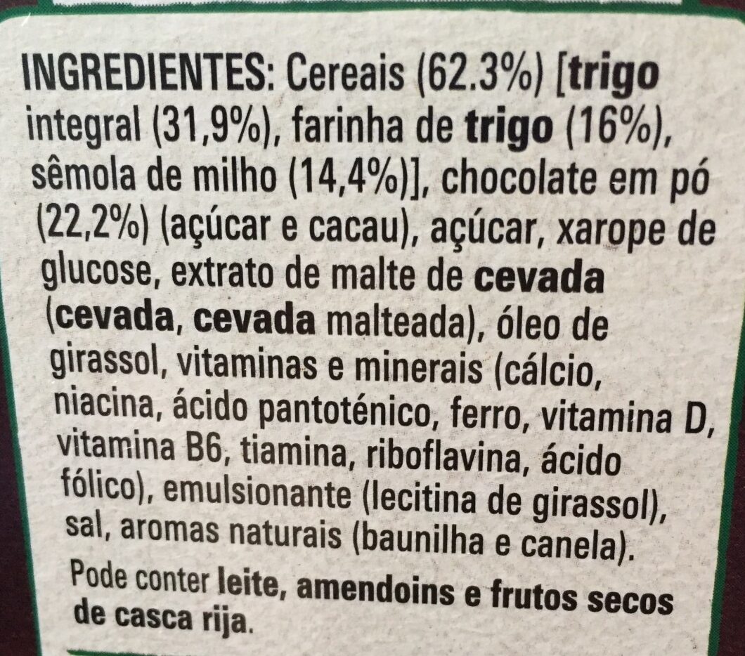Chocapic - Ingredients - pt